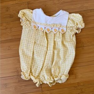 Vintage Gingham Spring Romper